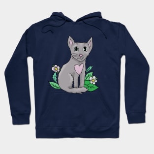 Cat is my valentine Hoodie